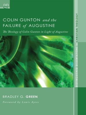 cover image of Colin Gunton and the Failure of Augustine